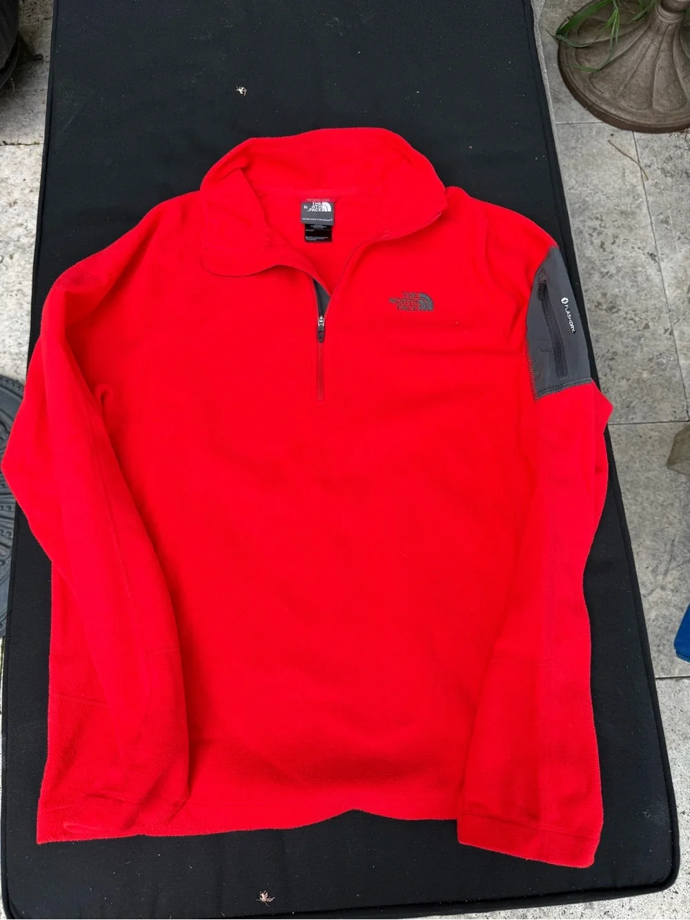 The North Face Bright Red Quarter-Zip Fleece Jacket